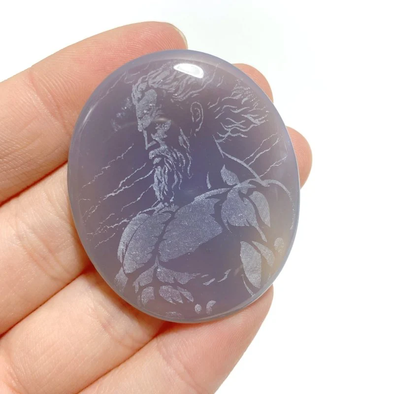 Laser Printing Silver Twelve Olympians Agate Stone DIY Accessories Wholesale - Image 13