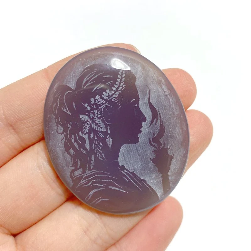 Laser Printing Silver Twelve Olympians Agate Stone DIY Accessories Wholesale - Image 7