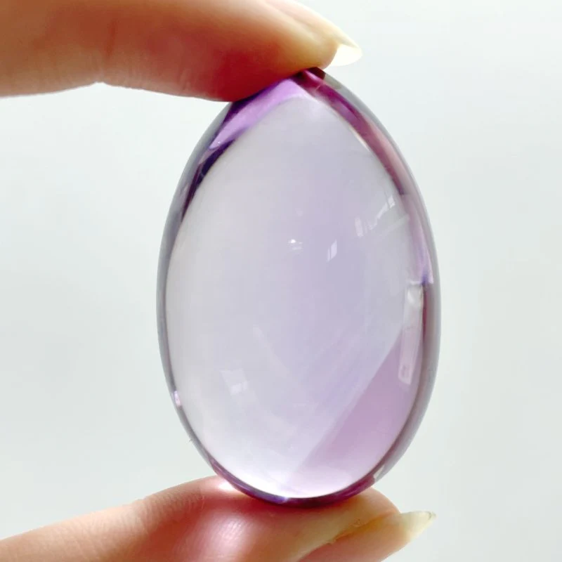 Top Quality 2 Pieces Clear Lavender Amethyst Teardrop Shape Pendant DIY Jewelry