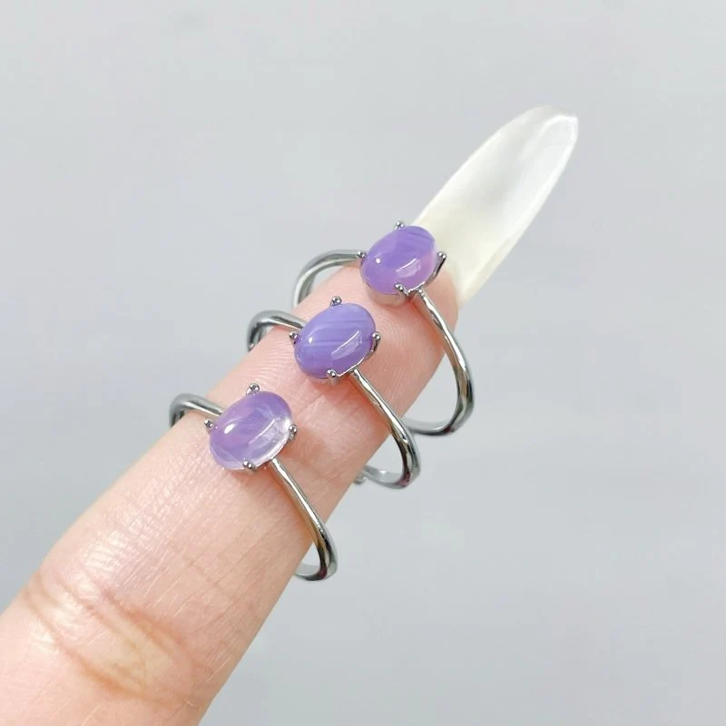 Lavender Quartz Scorolite Ring Wholesale