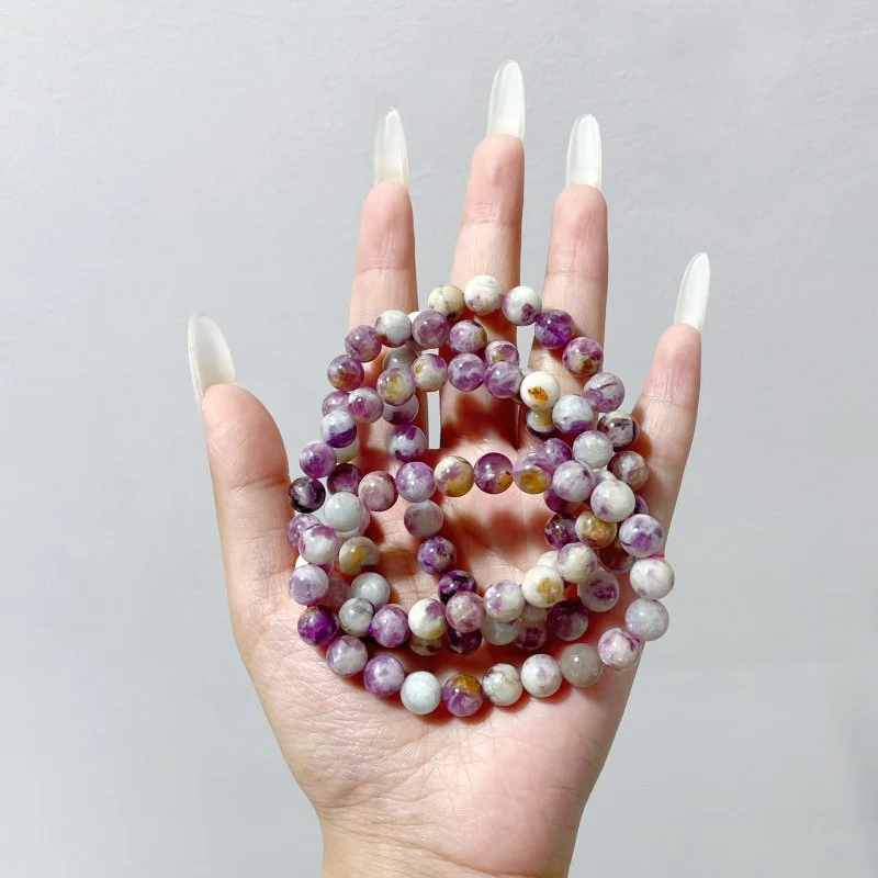 Spark Lepidolite Bracelets Wholesale (resin filler) - Image 4