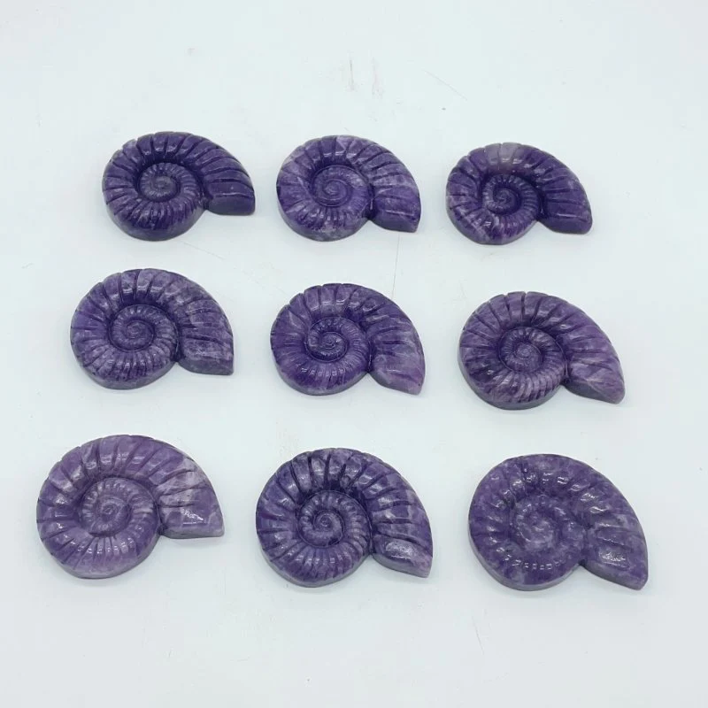 Lepidolite Conch Carving Wholesale - Image 3