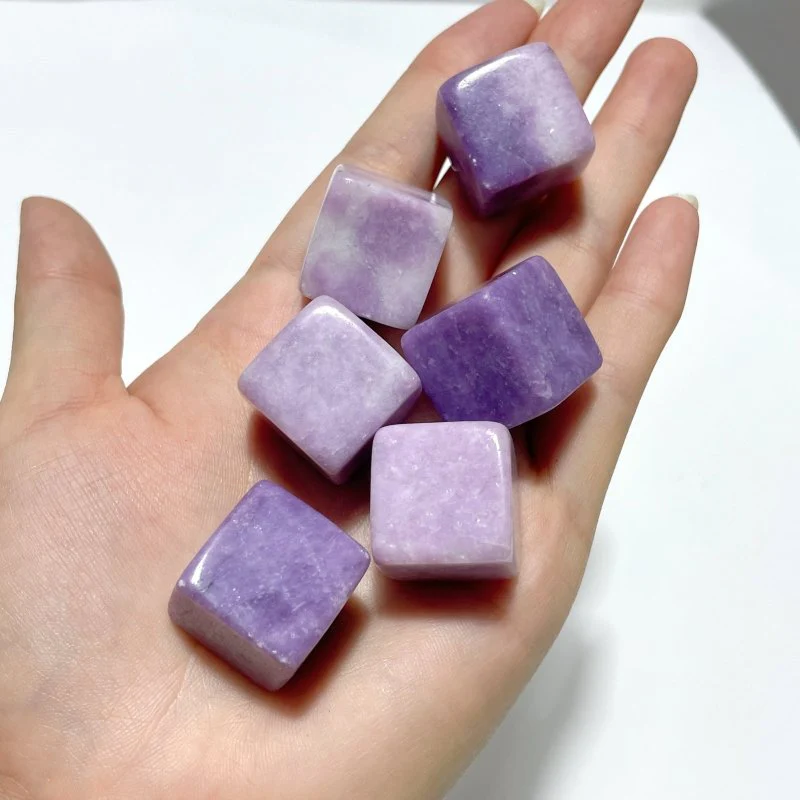 Lepidolite Cube Tumbled Wholesale - Image 4