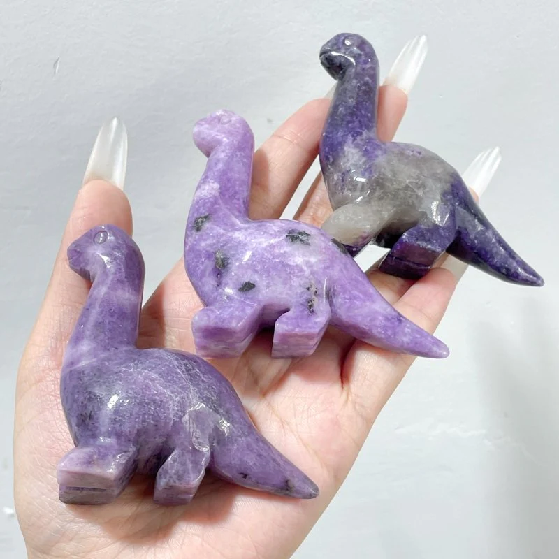 Lepidolite Dinosaur Carving Wholesale - Image 2