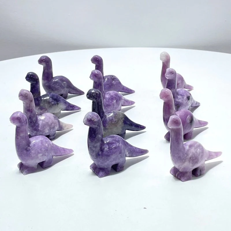 Lepidolite Dinosaur Carving Wholesale - Image 6