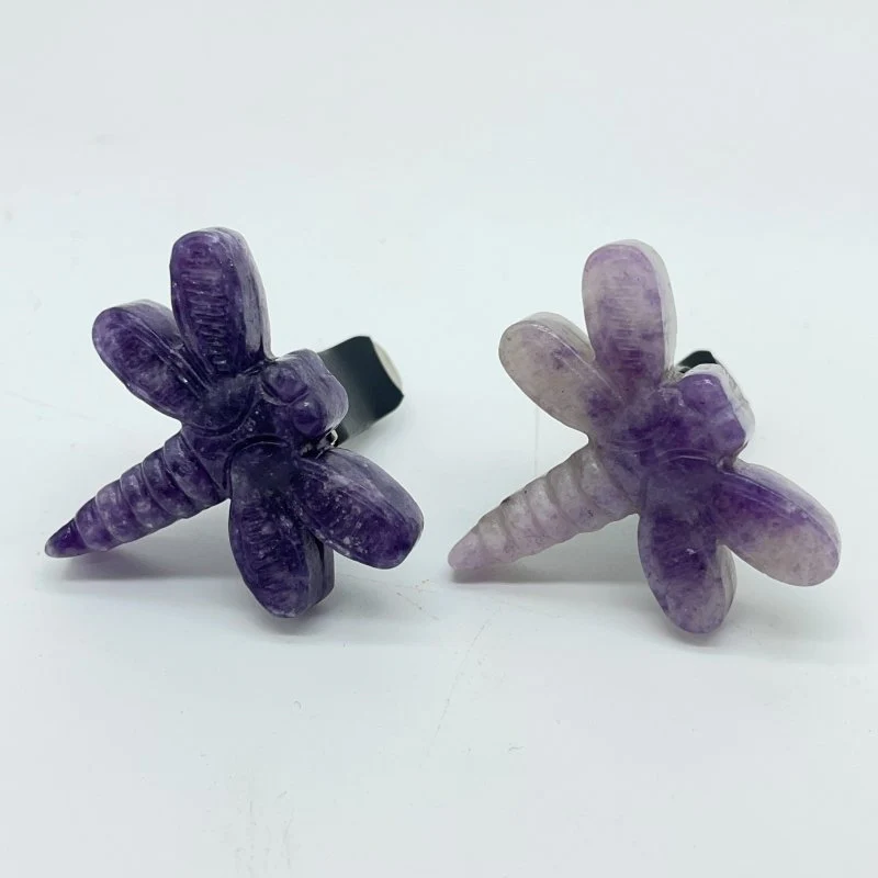 Lepidolite Dragonfly Car Air Vent Clip Wholesale - Image 4