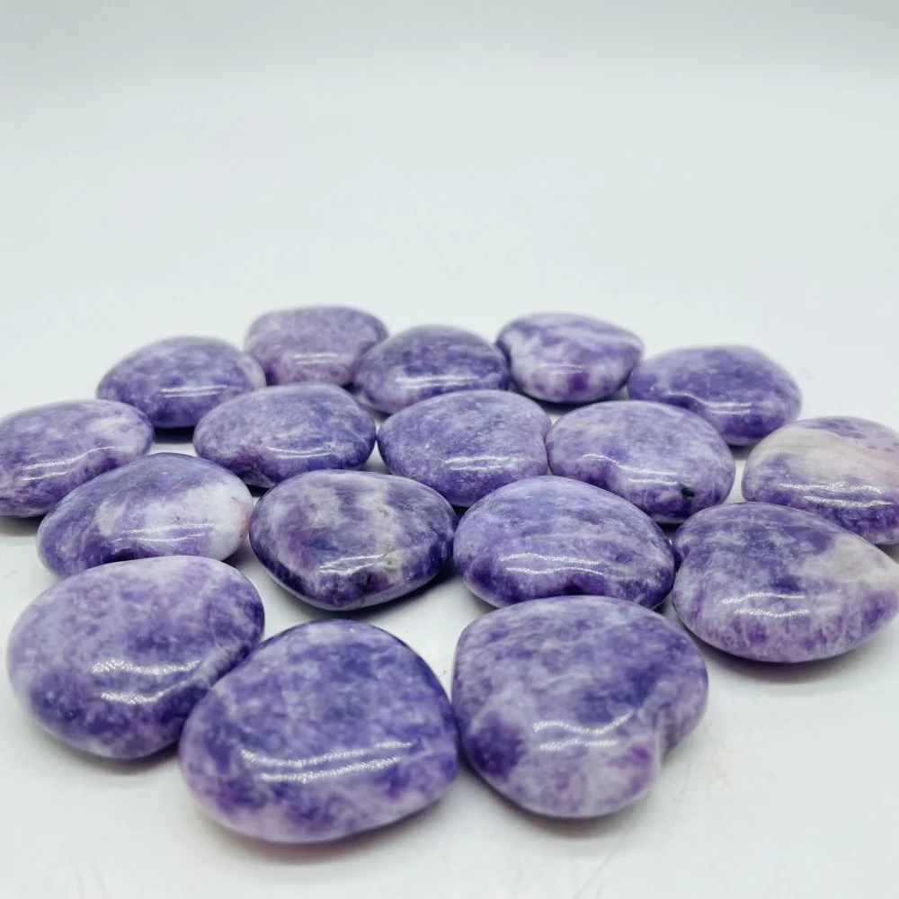 Purple Lepidolite Crystal Heart Wholesale - Image 2