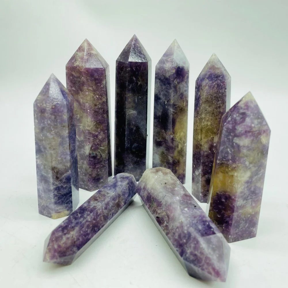 Lepidolite Mixed Quartz Tower Point Wholesale - Image 3