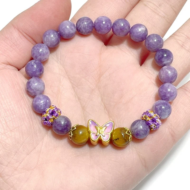 Lepidolite Mixed Tiger Eye DIY Bracelet Wholesale Original Design
