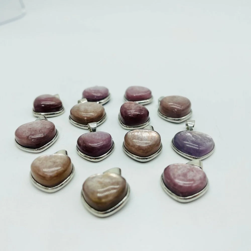 Natural Lepidolite Pendant Charm Wholesale - Image 2