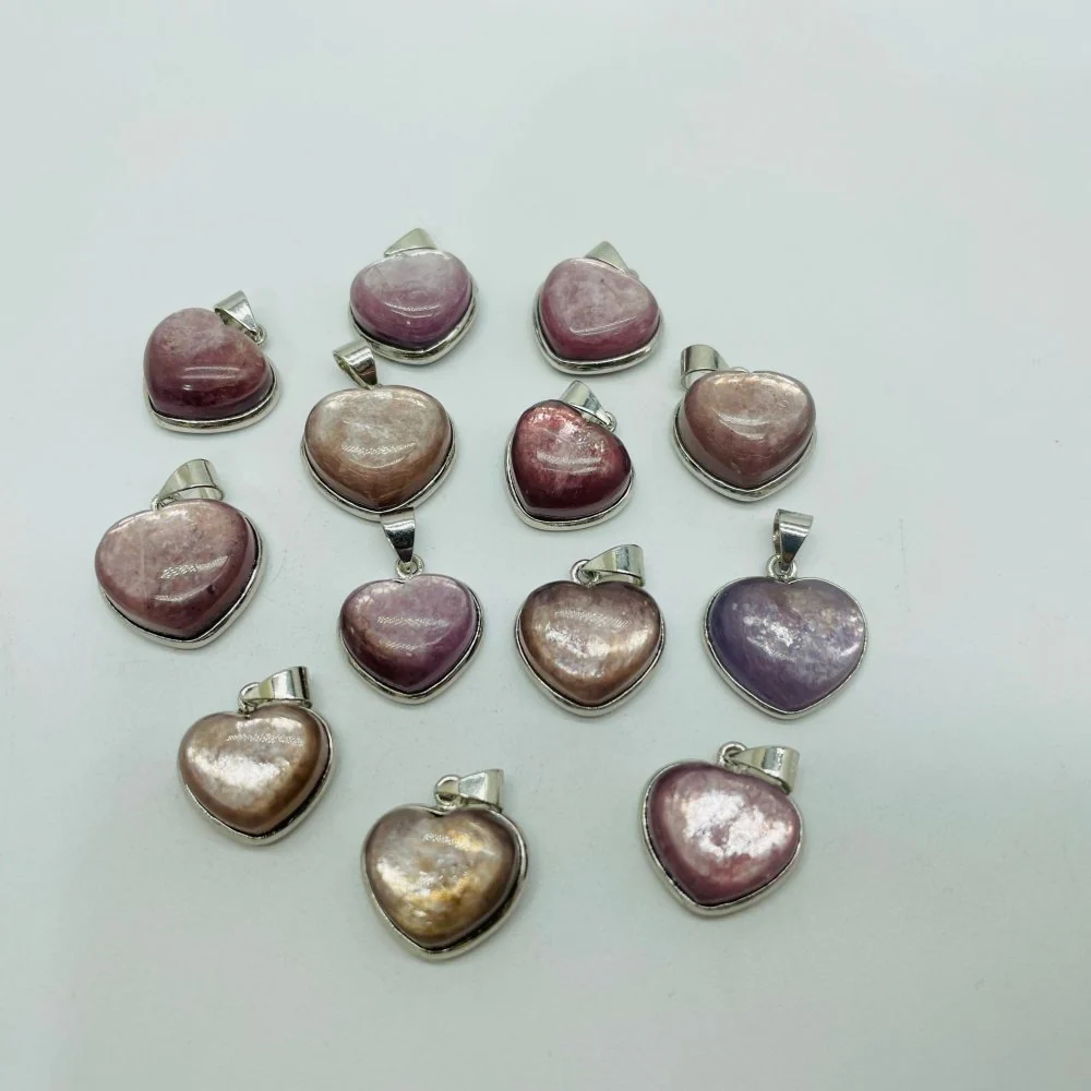 Natural Lepidolite Pendant Charm Wholesale - Image 3