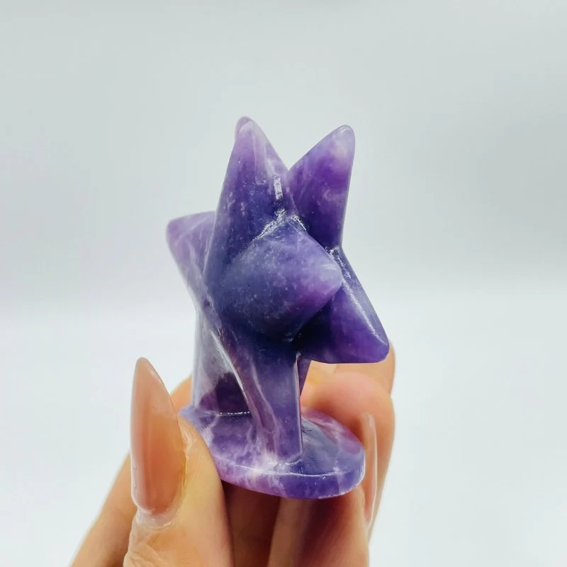 Lepidolite Stand Starfish Carving Wholesale - Image 3