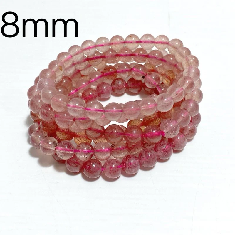 Light Color Strawberry Quartz Bracelet Wholesale - Image 4