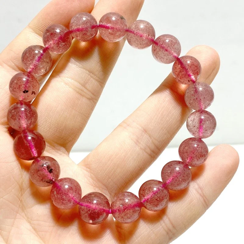 Light Color Strawberry Quartz Bracelet Wholesale - Image 7