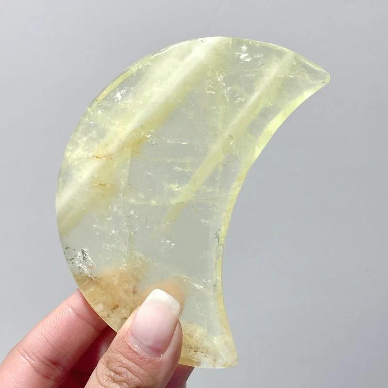 Light Yellow Citrine Moon Shape Wholesale - Image 2