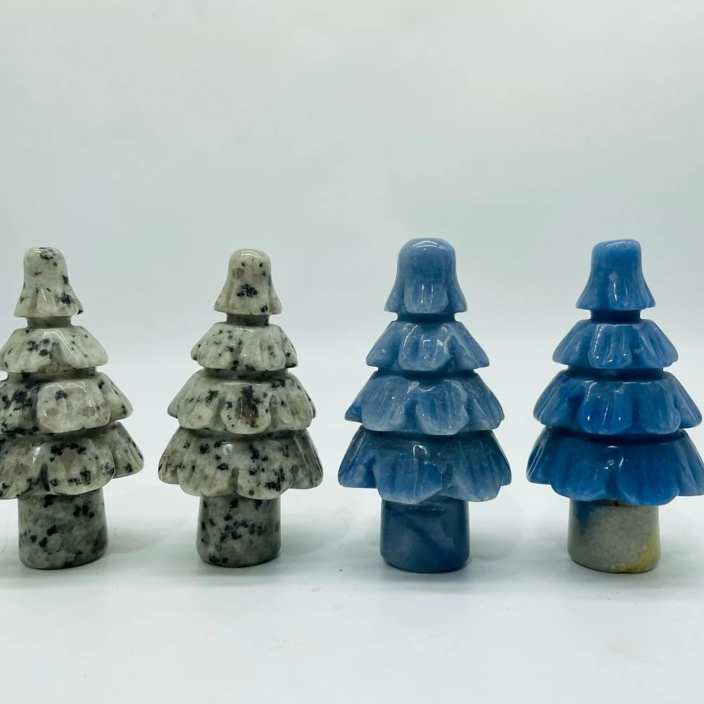 Lotus Jasper & Blue Aventurine Christmas Tree Wholesale - Image 2