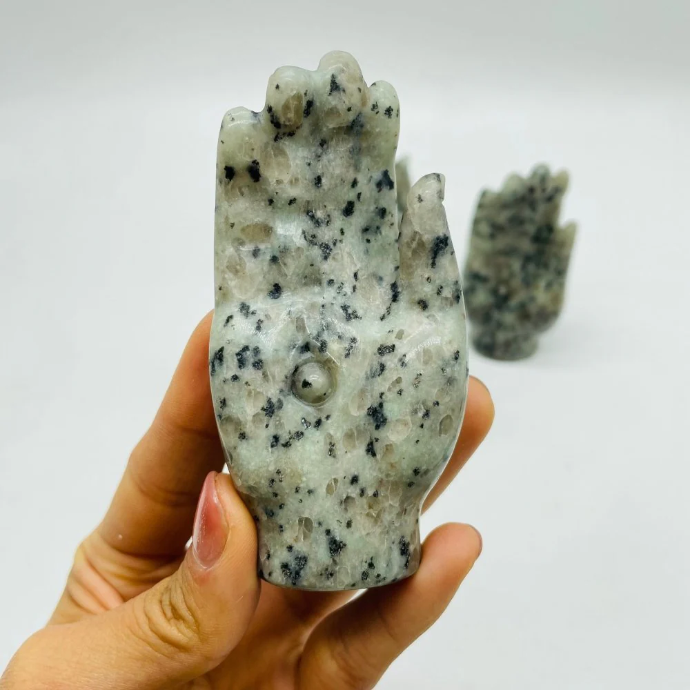 Lotus Jasper Hamsa Hand Carving Wholesale