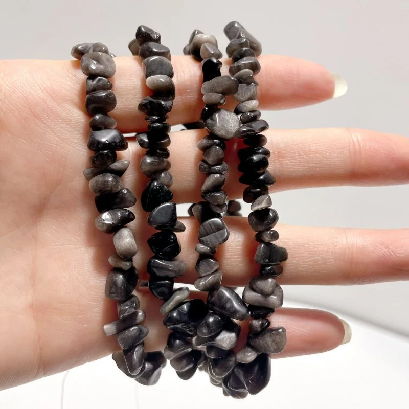 Irregular Crystal Chips Stone DIY Black Tourmaline Lepidolite Loose Beads #5 - Image 21