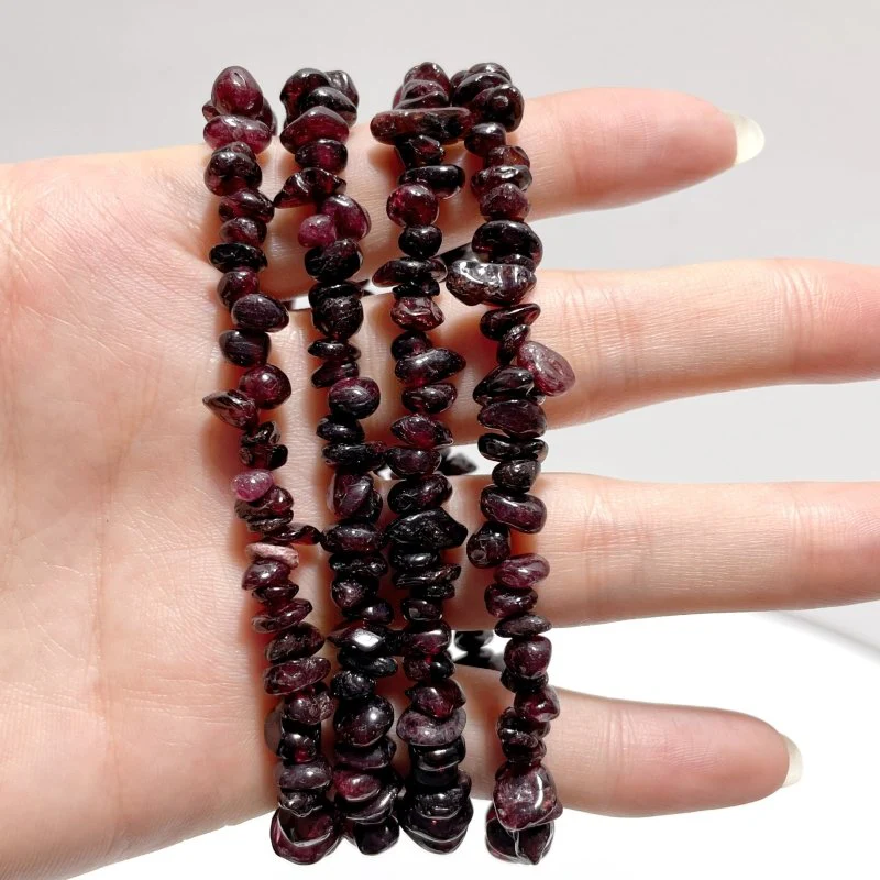 Irregular Crystal Chips Stone DIY Garnet Prehnite Amethyst Loose Beads #4 - Image 10