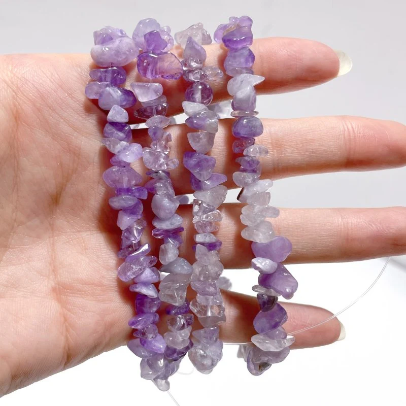Irregular Crystal Chips Stone DIY Garnet Prehnite Amethyst Loose Beads #4 - Image 14