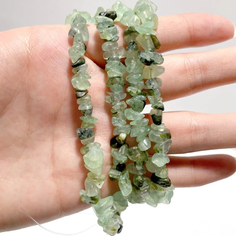 Irregular Crystal Chips Stone DIY Garnet Prehnite Amethyst Loose Beads #4 - Image 4