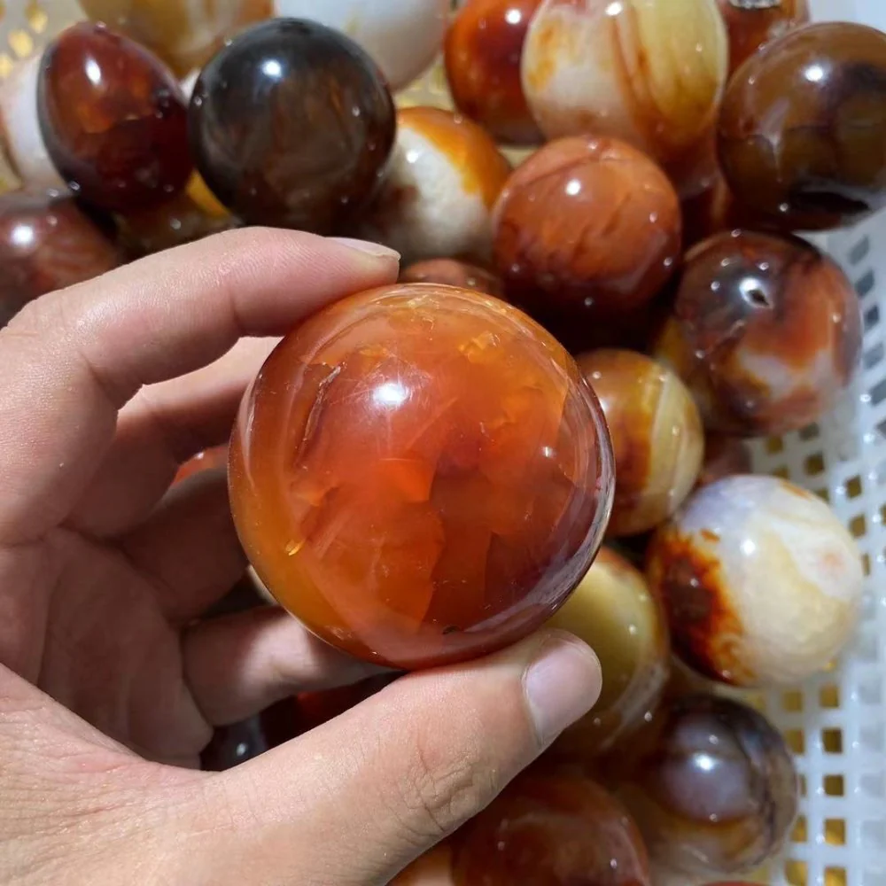 Madagascar Carnelian Agate Ball Wholesale - Image 2