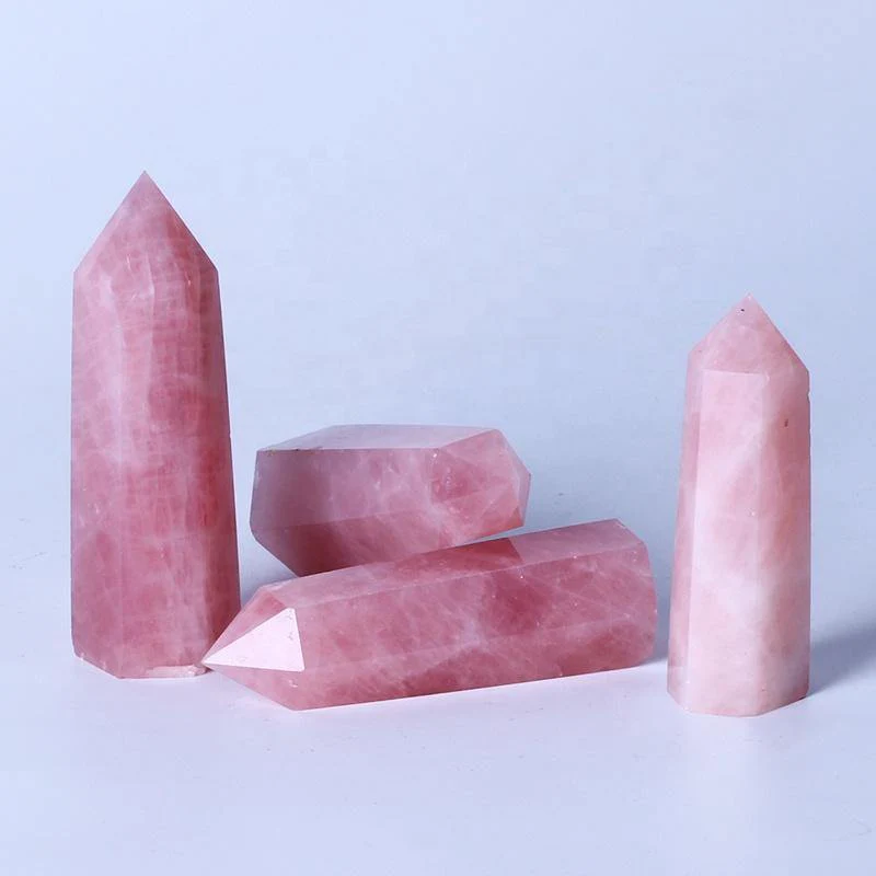 Madagascar Rose Quartz Crystals Point 2-3.5in(5-9cm) - Image 2