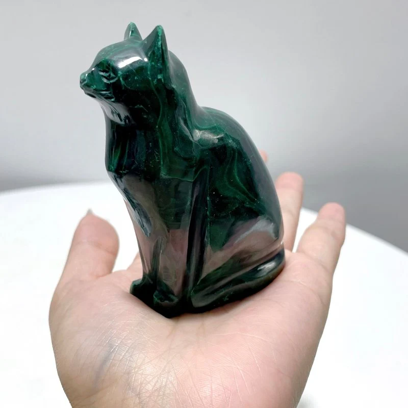 8 Pieces Malachite Animals Carving - Image 5