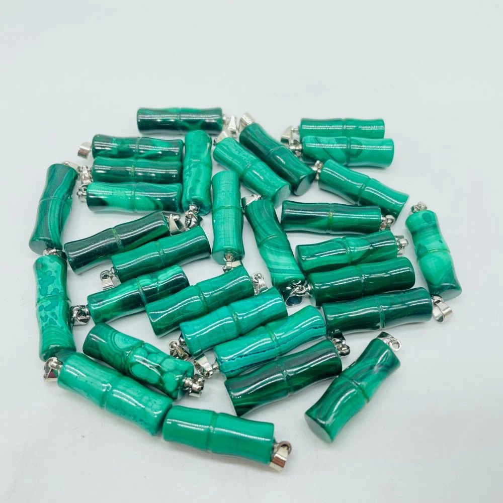 Malachite Bamboo Shape Pendant Wholesale - Image 3