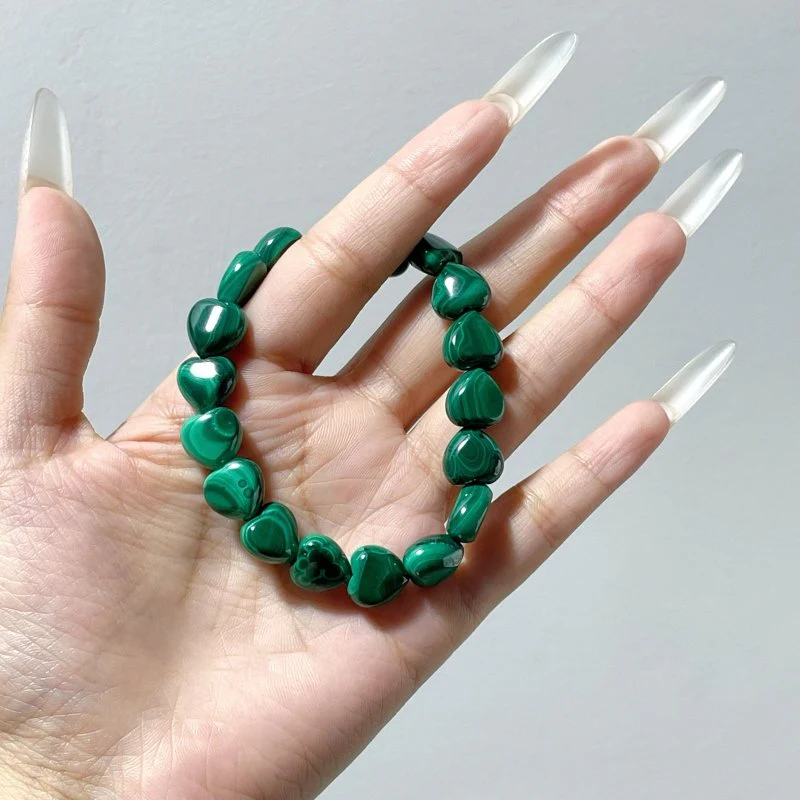Malachite Heart Bracelet Wholesale - Image 3