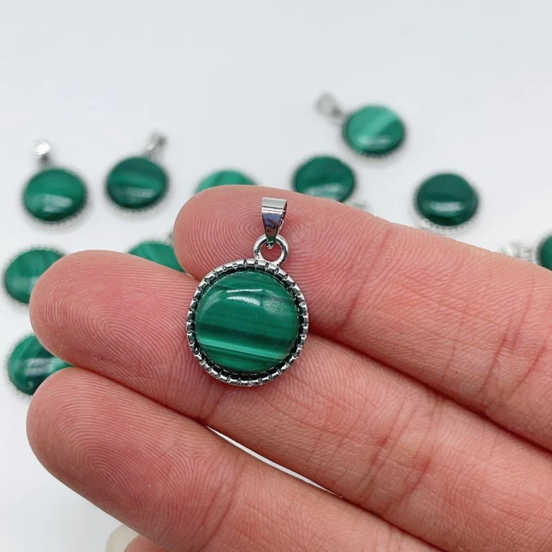 Malachite Round Pendant Crystal Wholesale - Image 5