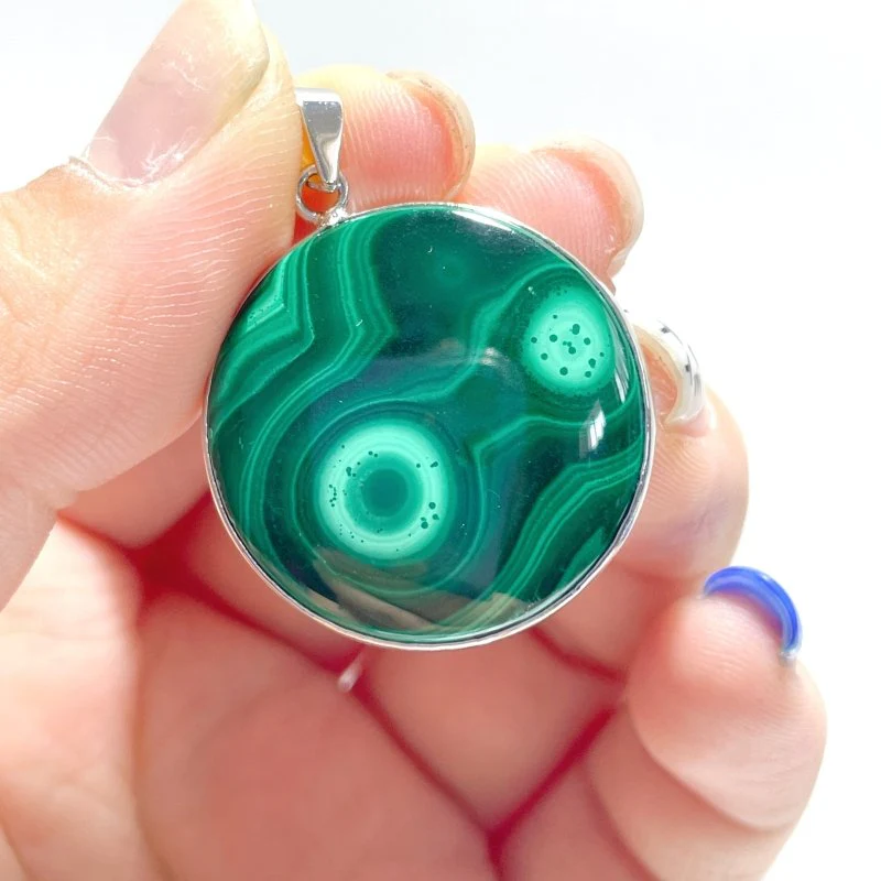 Beautiful Malachite Pendant Round Shape Wholesale - Image 5