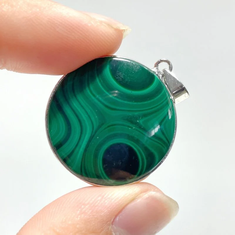 Beautiful Malachite Pendant Round Shape Wholesale - Image 6