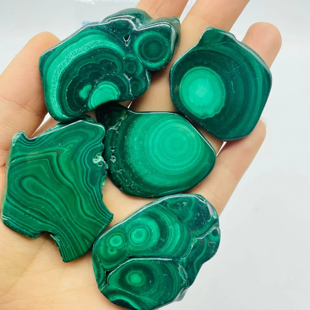 Malachite Small Free Form Slab Wholesale - Image 4