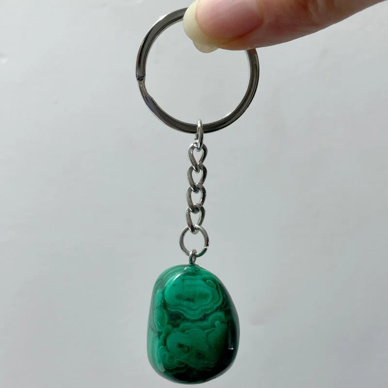 Malachite Tumbled Keychain Wholesale - Image 3