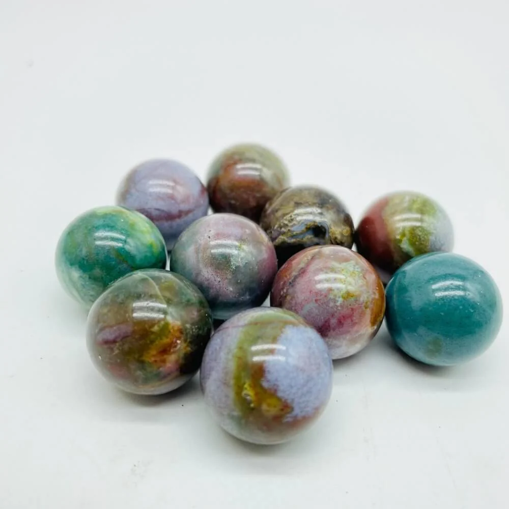 4 Types Mini Ball Spheres Wholesale Green Aventurine & Labradorite Ocean Jasper - Image 2