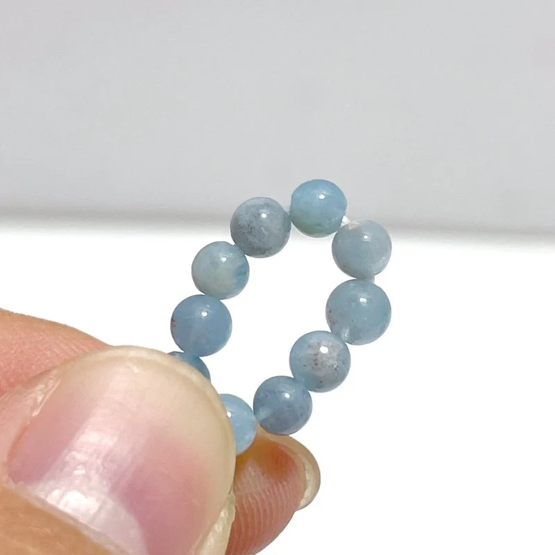 42 Pieces Mini Beads 4mm Aquamarine Bracelets - Image 5