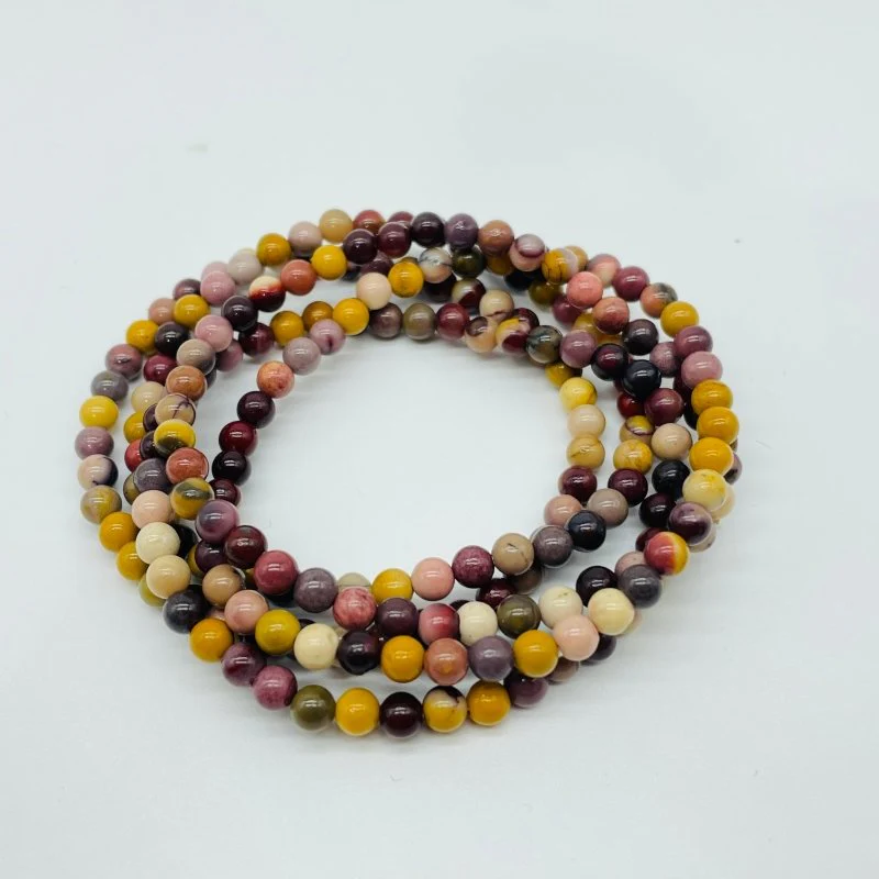 7 Types Mini Beads Bracelet Wholesale Carnelian Black Tourmaline Ocean Jasper - Image 4
