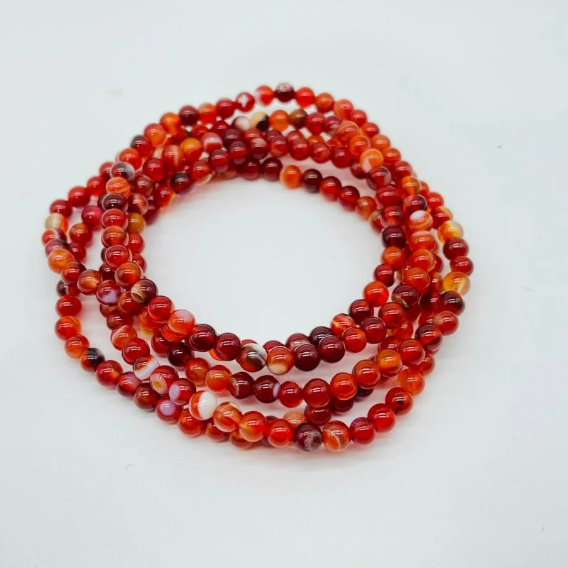 7 Types Mini Beads Bracelet Wholesale Carnelian Black Tourmaline Ocean Jasper - Image 5