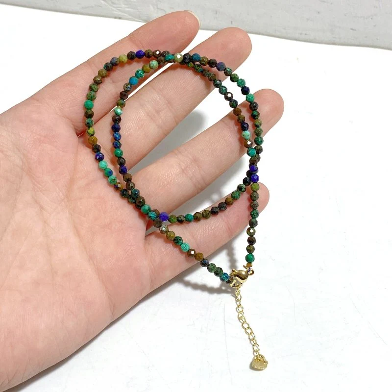 Mini Beads Chrysocolla Mixed Malachite Multi-Faceted Bracelets Necklace Wholesale - Image 6
