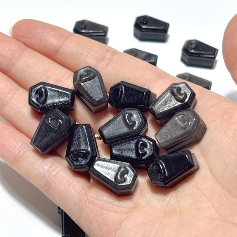 Mini Obsidian Coffin Carving Wholesale - Image 3