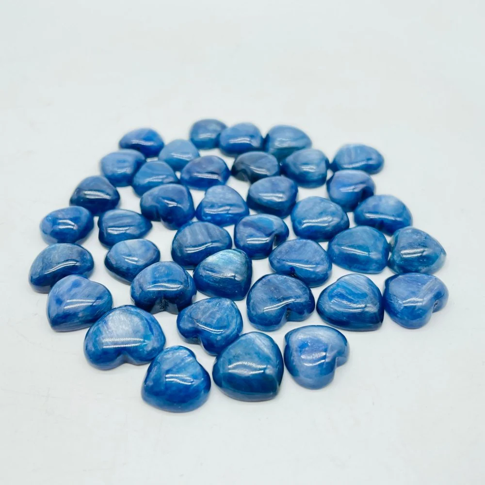 Mini Blue Kyanite Heart DIY Pendant Wholesale - Image 3