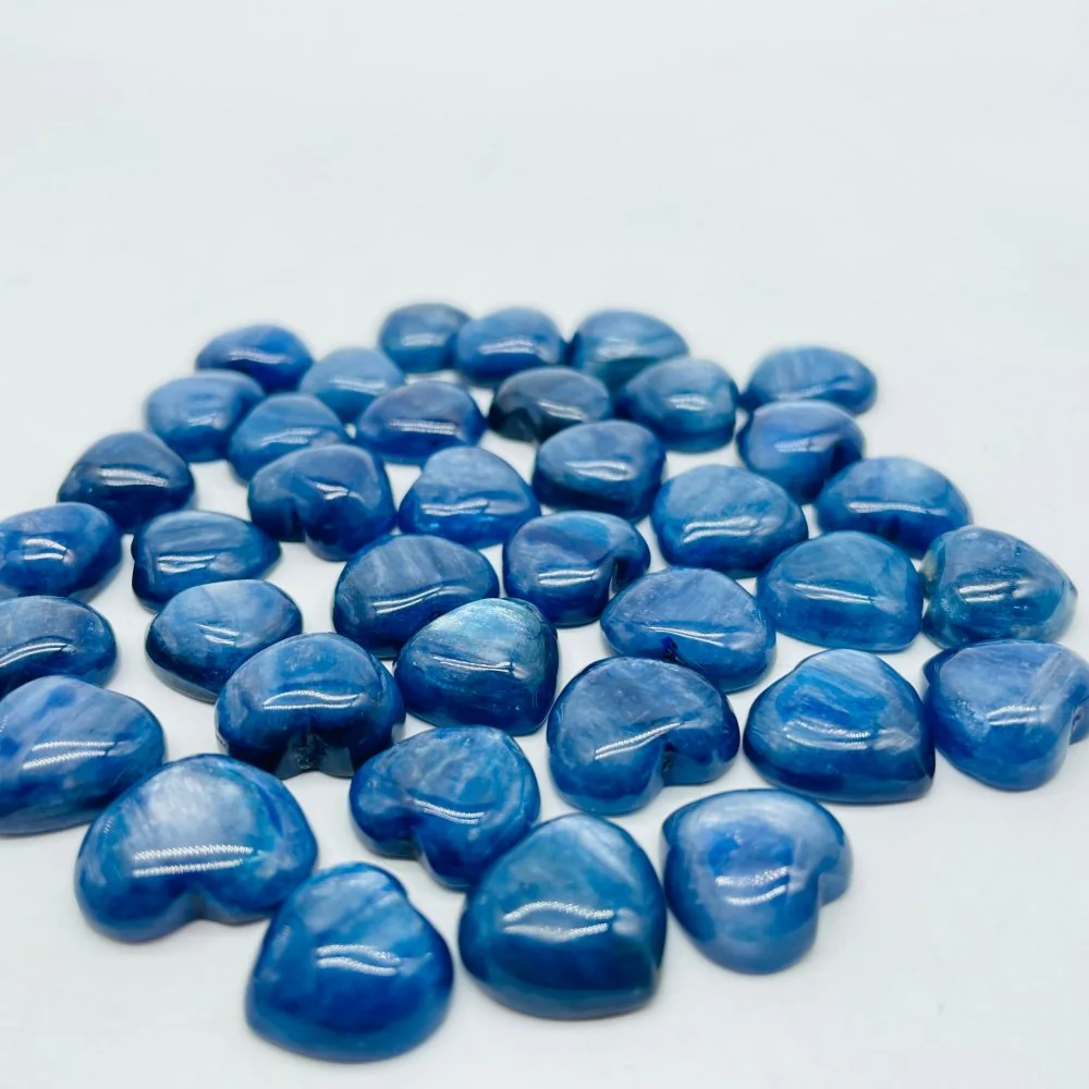 Mini Blue Kyanite Heart DIY Pendant Wholesale - Image 4