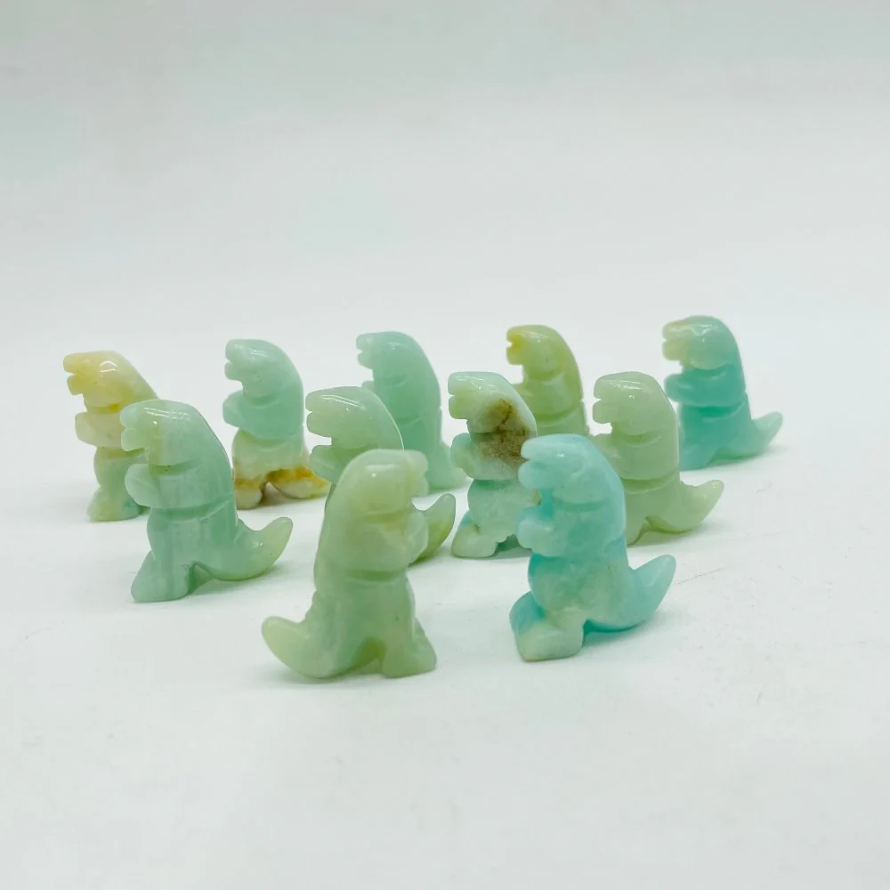 Mini Caribbean Calcite Dinosaur Carving Wholesale - Image 2
