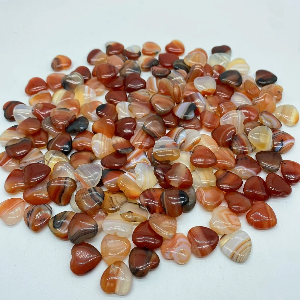 Mini Carnelian Heart Crystal DIY Pendant Wholesale - Image 2