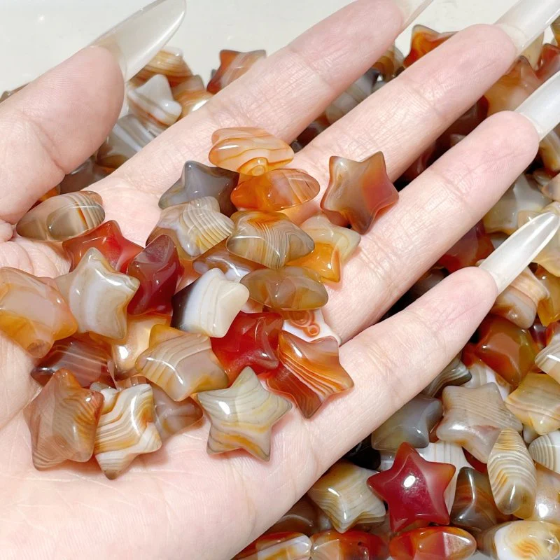 1.5cm Mini Carnelian Star DIY Pendant Wholesale - Image 2