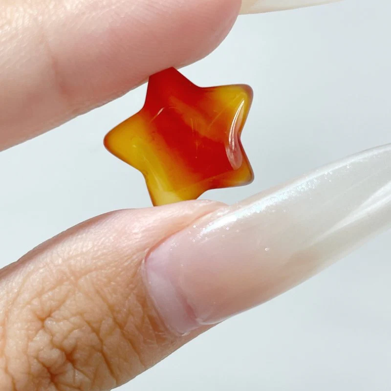 1.5cm Mini Carnelian Star DIY Pendant Wholesale - Image 3