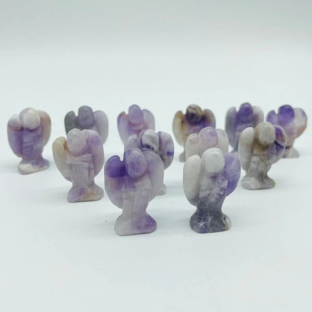 Mini Chevron Amethyst Angel Carving Wholesale - Image 4