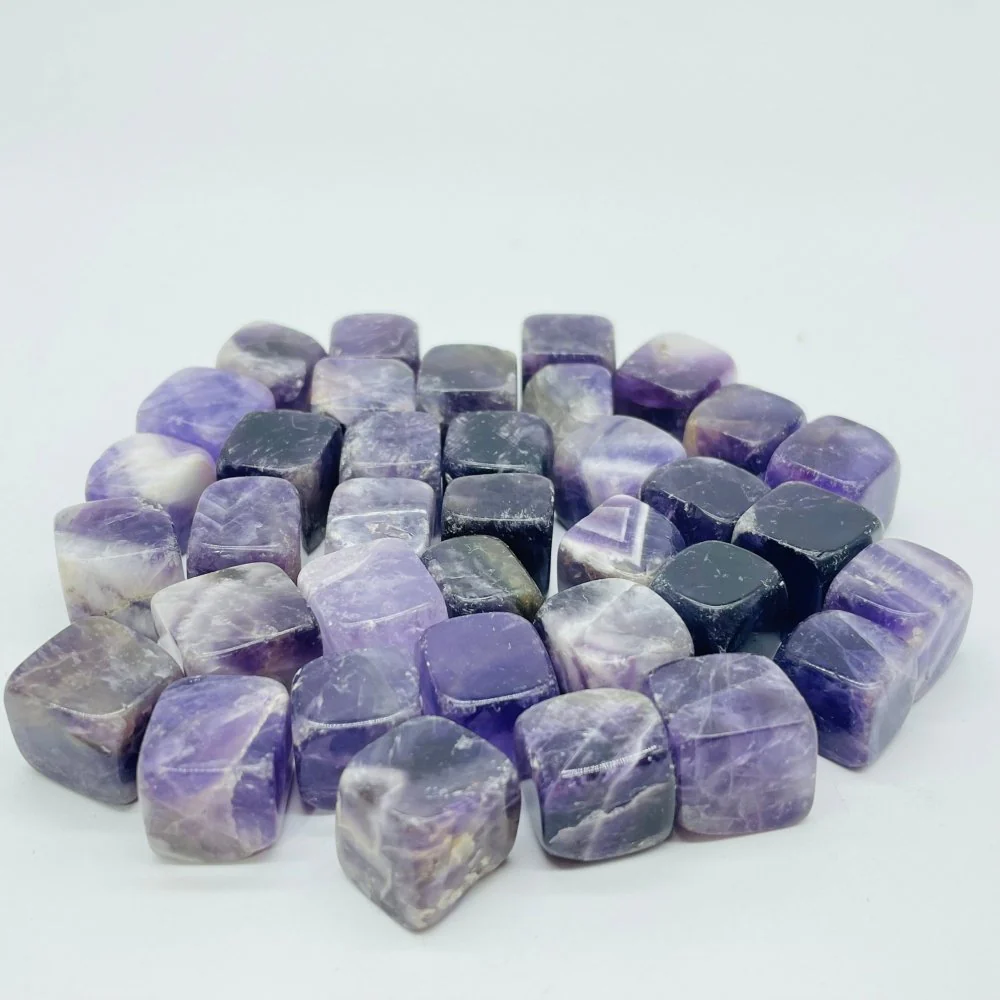 Mini Chevron Amethyst Cube Tumbled Wholesale - Image 4