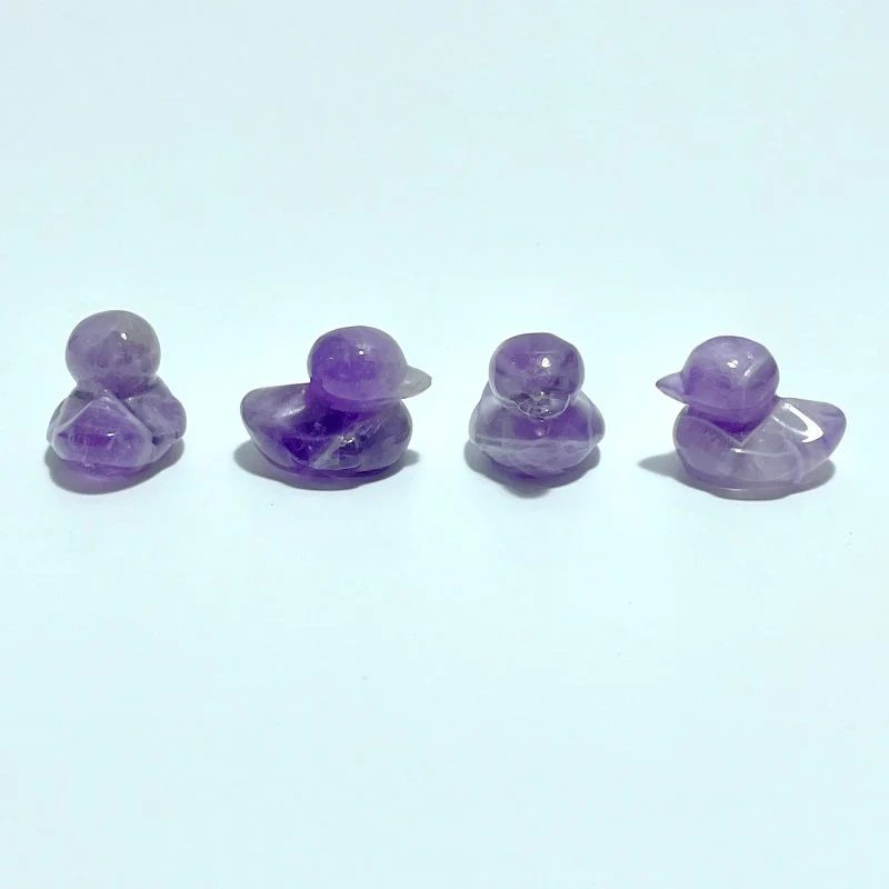 Mini Chevron Amethyst Duck Carving Wholesale - Image 5